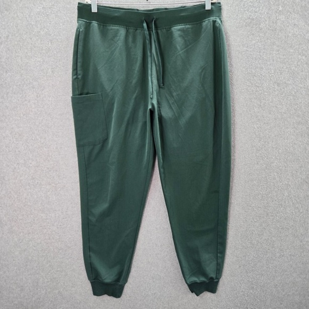 Mandala Men Scrub Bottom‎ XL Green Jogger High Rise Pockets Drawstring